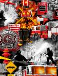 Fire and Rescue - Timeless Treasures - Feuerwehr
