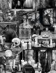 MINIBALLEN 0,35m Black Cats in Haunted House - Timeless Treasures - schwarze Katzen