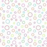 Daisy Talk - Dash Dots - Kreise aus Punkten in bunt auf Weiss Blank Quilting  
