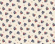 Down on the Farm Blumen auf Creme - Henry Glass  
