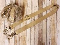 .Taschengurt für Umhängetasche - BEIGE NATUR bis 125 cm - Gurtband 250 cm 