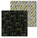 Fat Quarter Paket - BLACK CAT - 2 Fat Quarter 