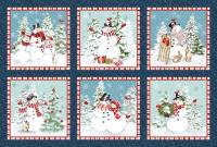 BUNDLE UP BLOCK PANEL by BARB TOURTILLOTTE for Henry Glass Fabrics