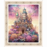 Enchanted - Elfenschloss-Paneel von QT Fabrics - 91 x 110 cm  