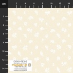 Neutral Notes - kleine Blätter - Helles Creme - Stof Denmark 