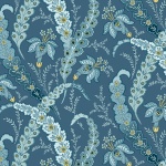 BEACH HOUSE - Ribbon Grass Blue Andover Fabrics Edyta Sitar