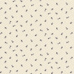 Pansy for your thoughts - Tri Flowers - Beige mit dunklem Lila - Henry Glass  