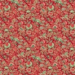 Good Tidings - Makower - Sarasa Floral - Rot